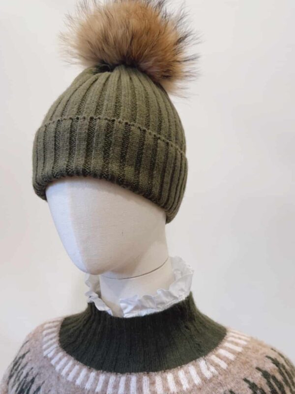 Gorro Verde Pelo Natural