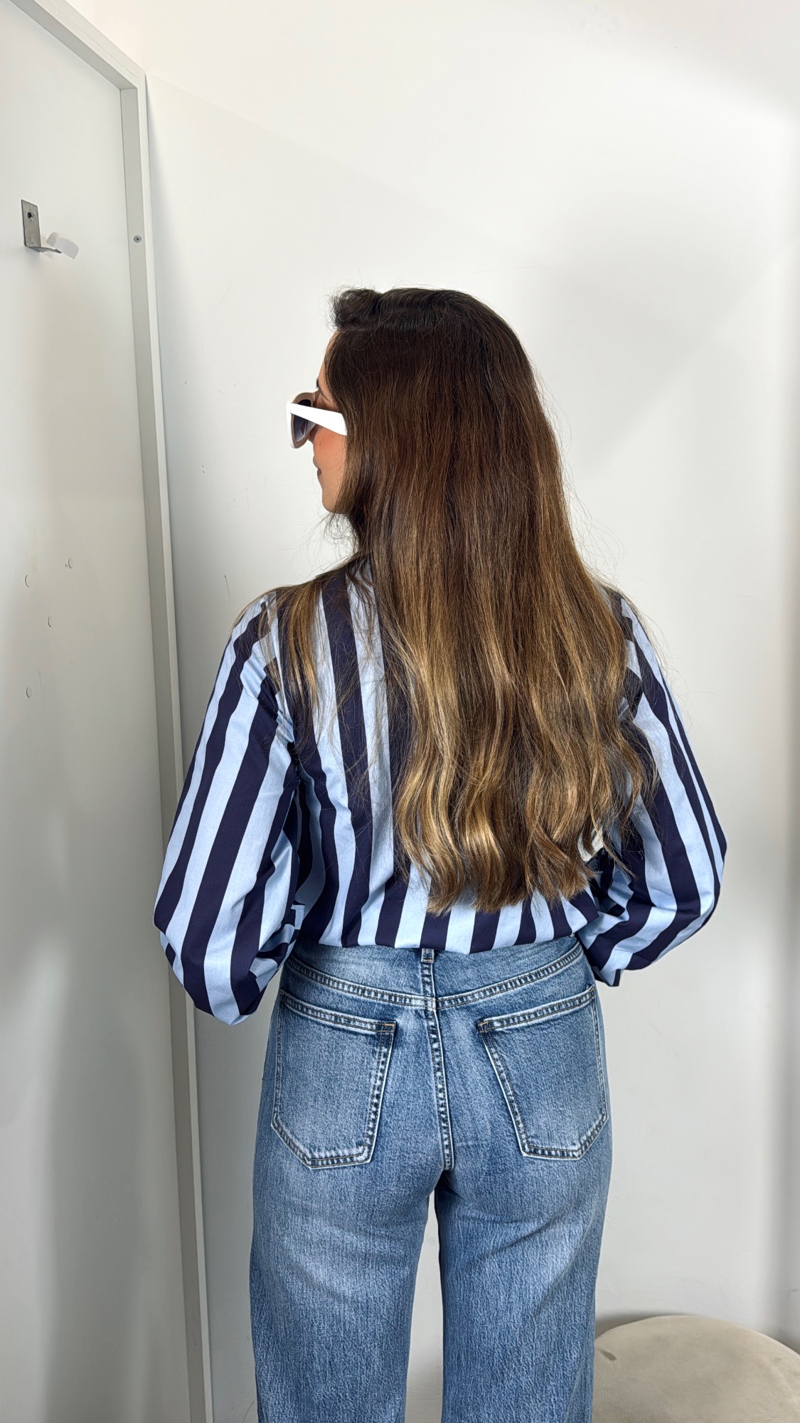 Blusa Lazada Rayas Azul