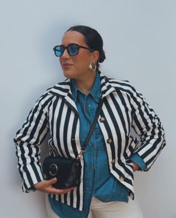 Chaqueta Rayas Black & White