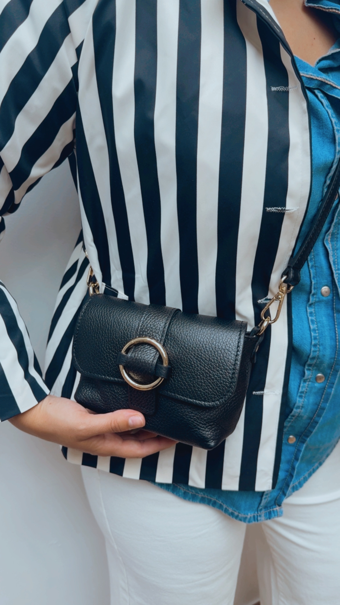 Bolso Negro Piel
