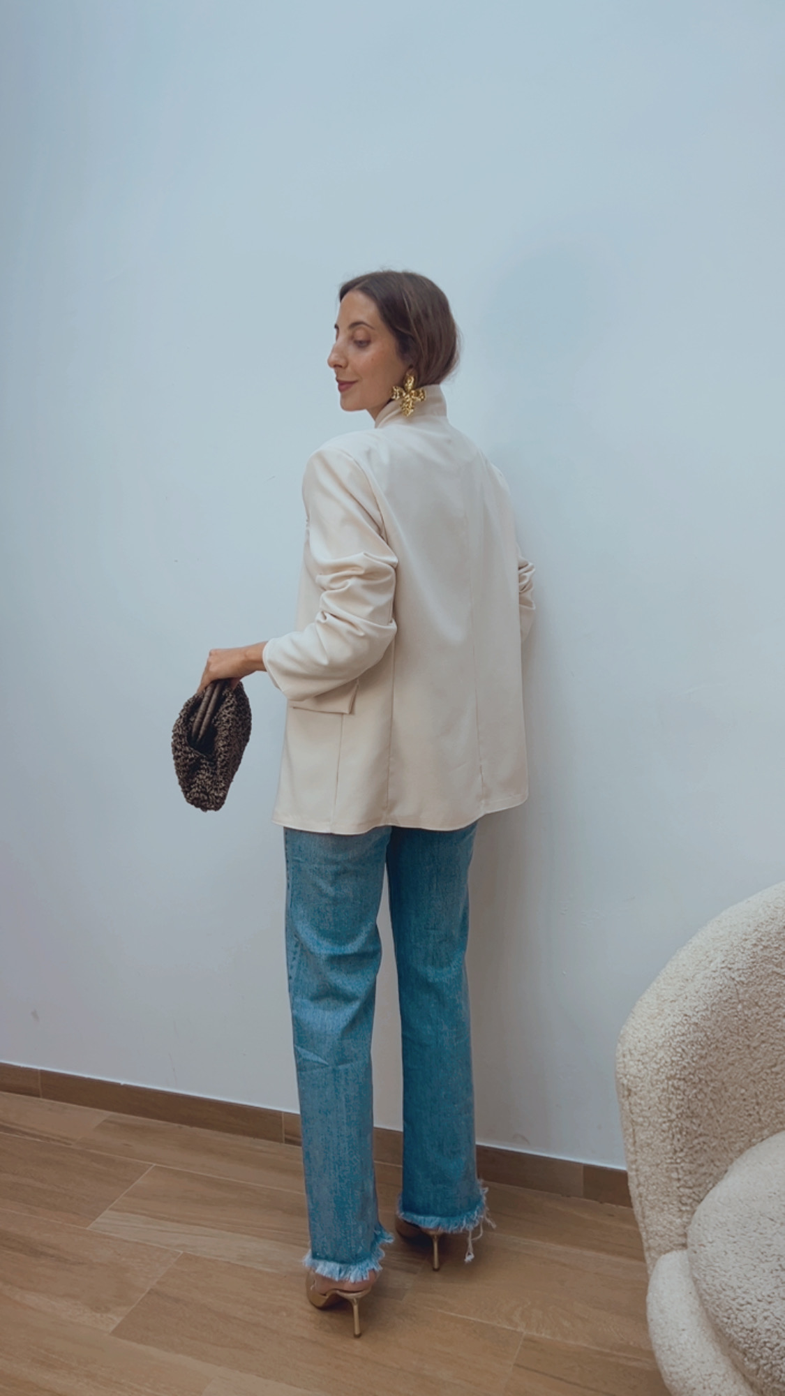 Blazer Cruzada Beige