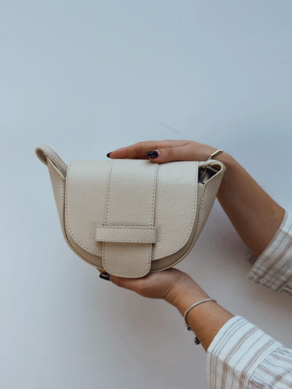 Bolso Piel Beige