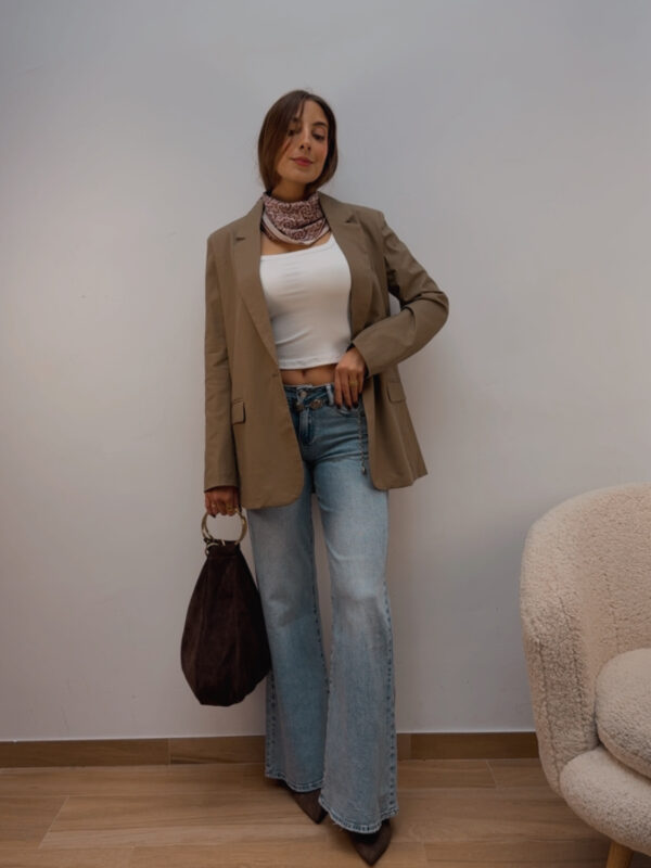 Blazer Topo Manga Larga