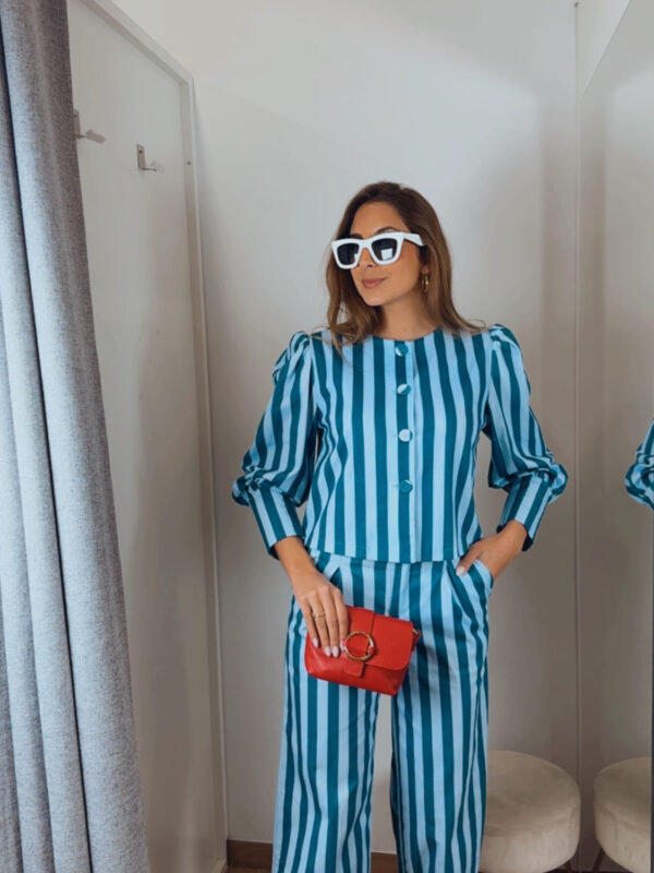 Pantalón Raya Azul babely