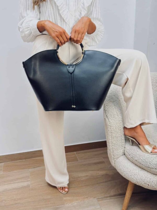Maxi Bolso Piel Negro