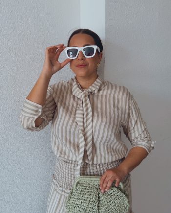 Blusa Lazada Pico Verde & Crudo