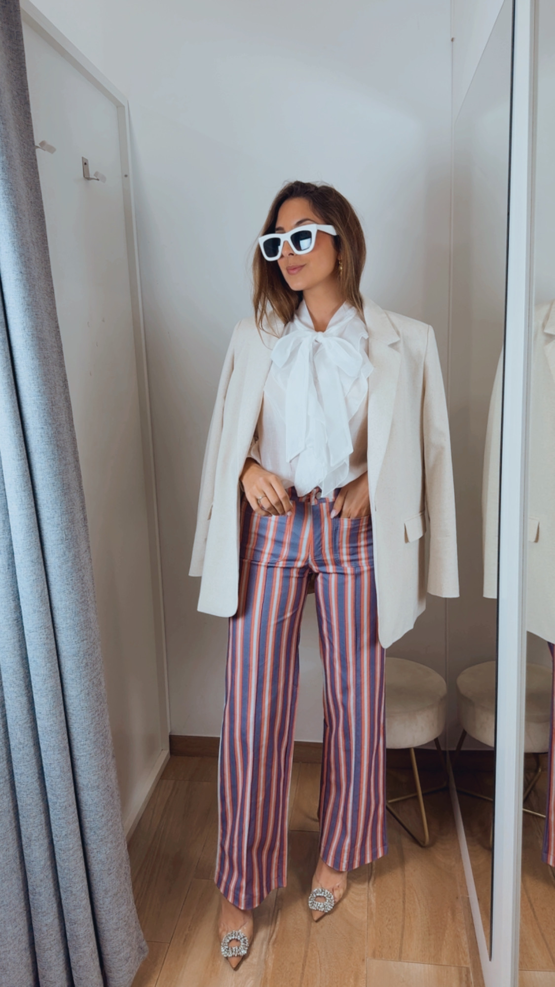 Blusa Lazada Volante Blanca