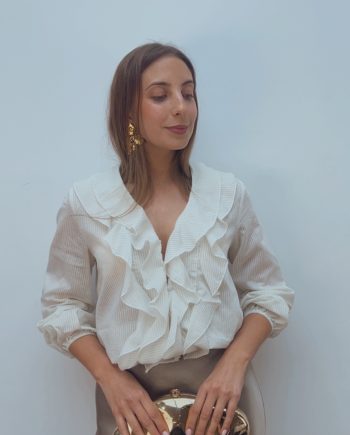 Blusa Volante Raya Fina