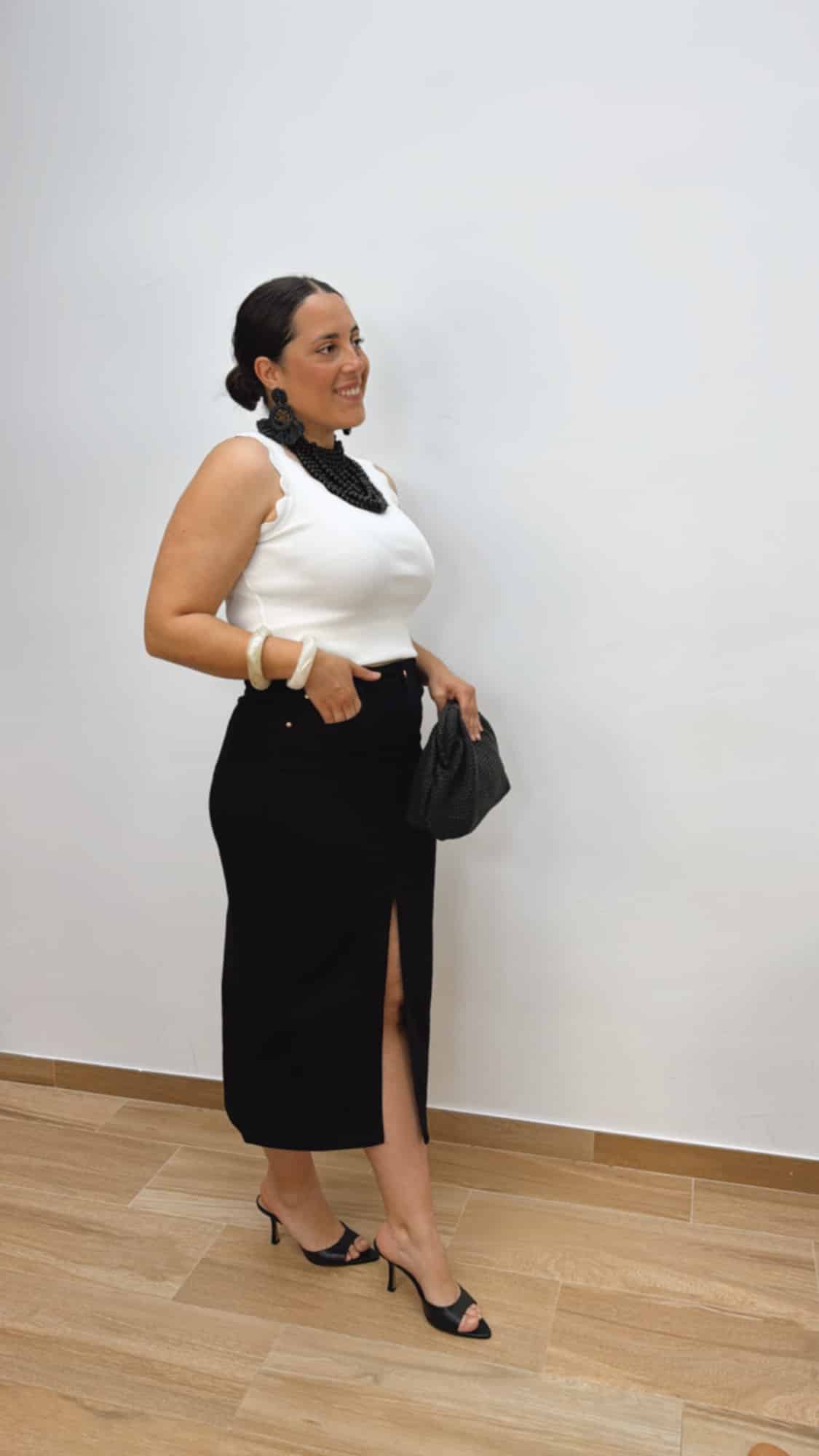 Falda Denim Negra