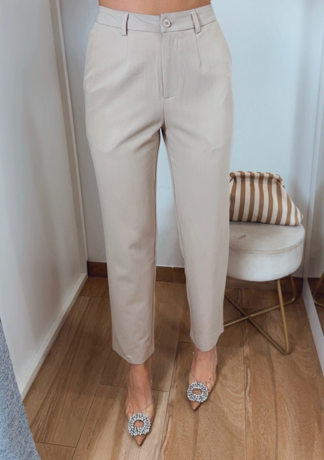 Blazer Entallada Beige