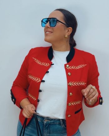 Chaqueta Napoleónica Roja