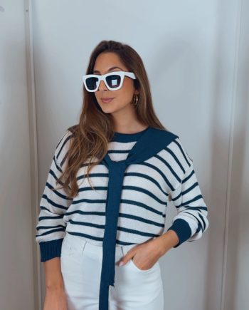 Jersey Raya Blanco & Marino