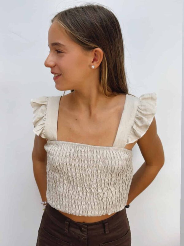 Top Beige Panel Abeja