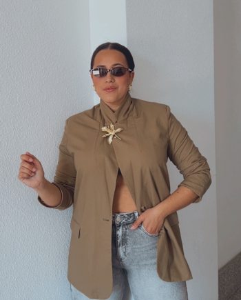 Blazer Topo Manga Larga