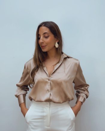Blusa Satinada Visón