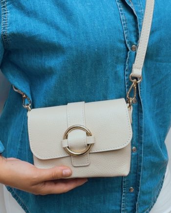 Bolso Beige Piel
