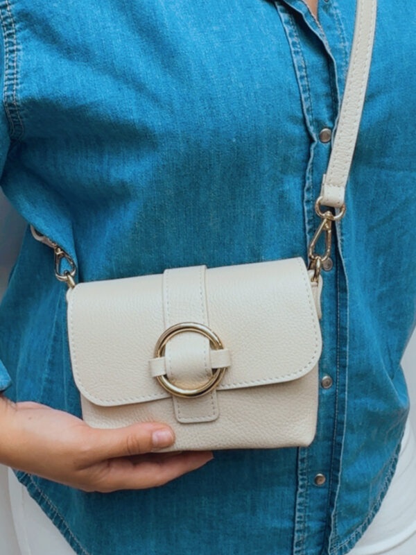 Bolso Beige Piel