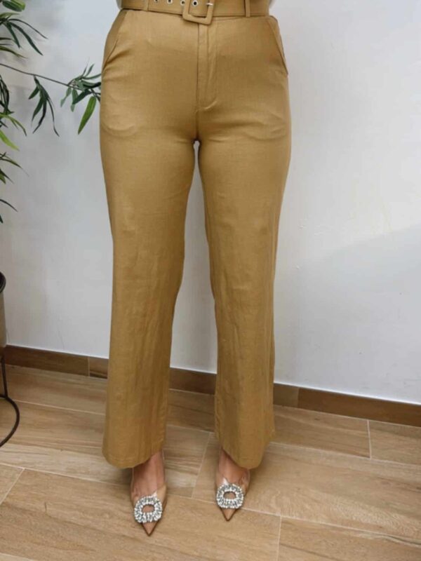 Pantalón Cinturón Camel