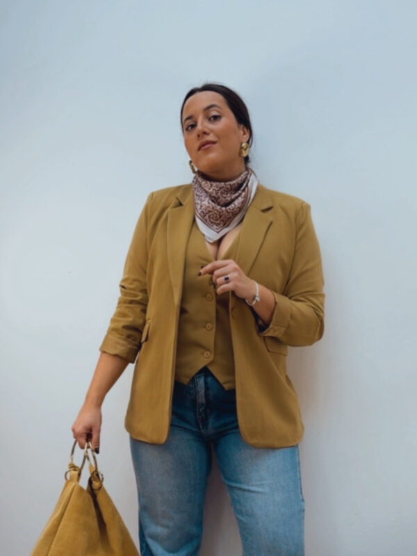 Blazer Entallada Oliva