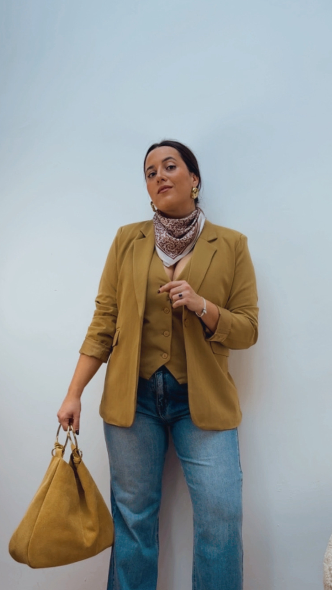 Blazer Entallada Oliva