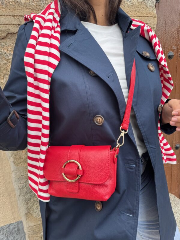 Bolso Piel Rojo