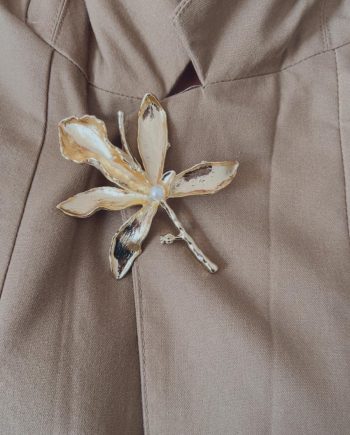 Broche Flor Dorado