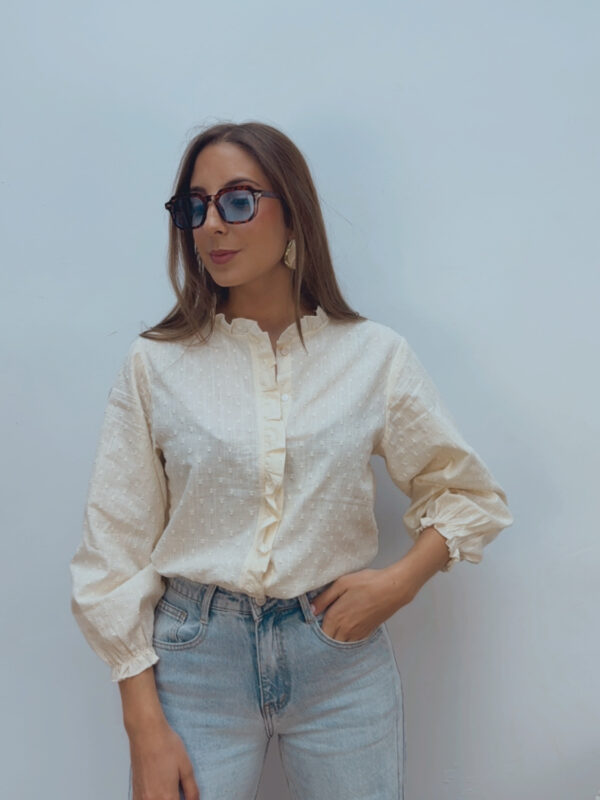 Blusa Plumeti Beige