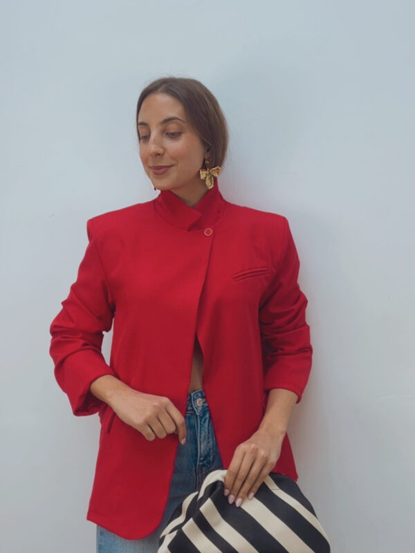 Blazer Cruzada Rojo Cereza