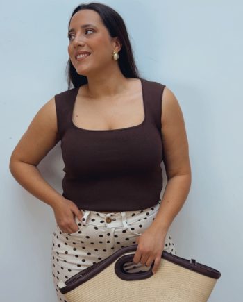 Top Tejido Chocolate