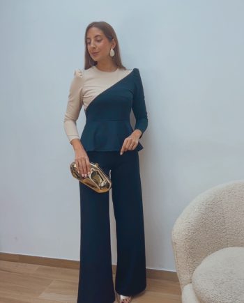 Conjunto Marino & Beige