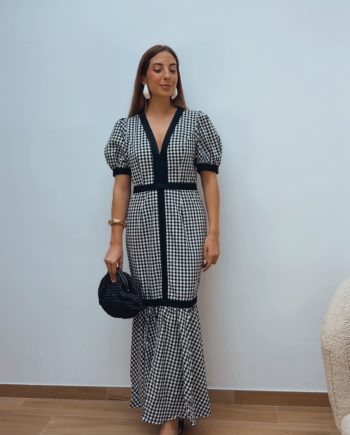 Vestido Vichy Black & White