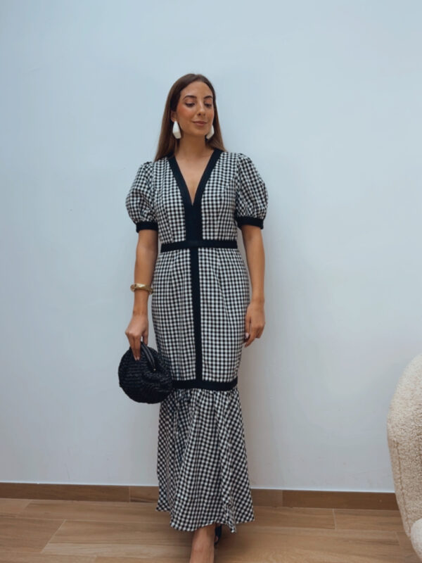 Vestido Vichy Black & White