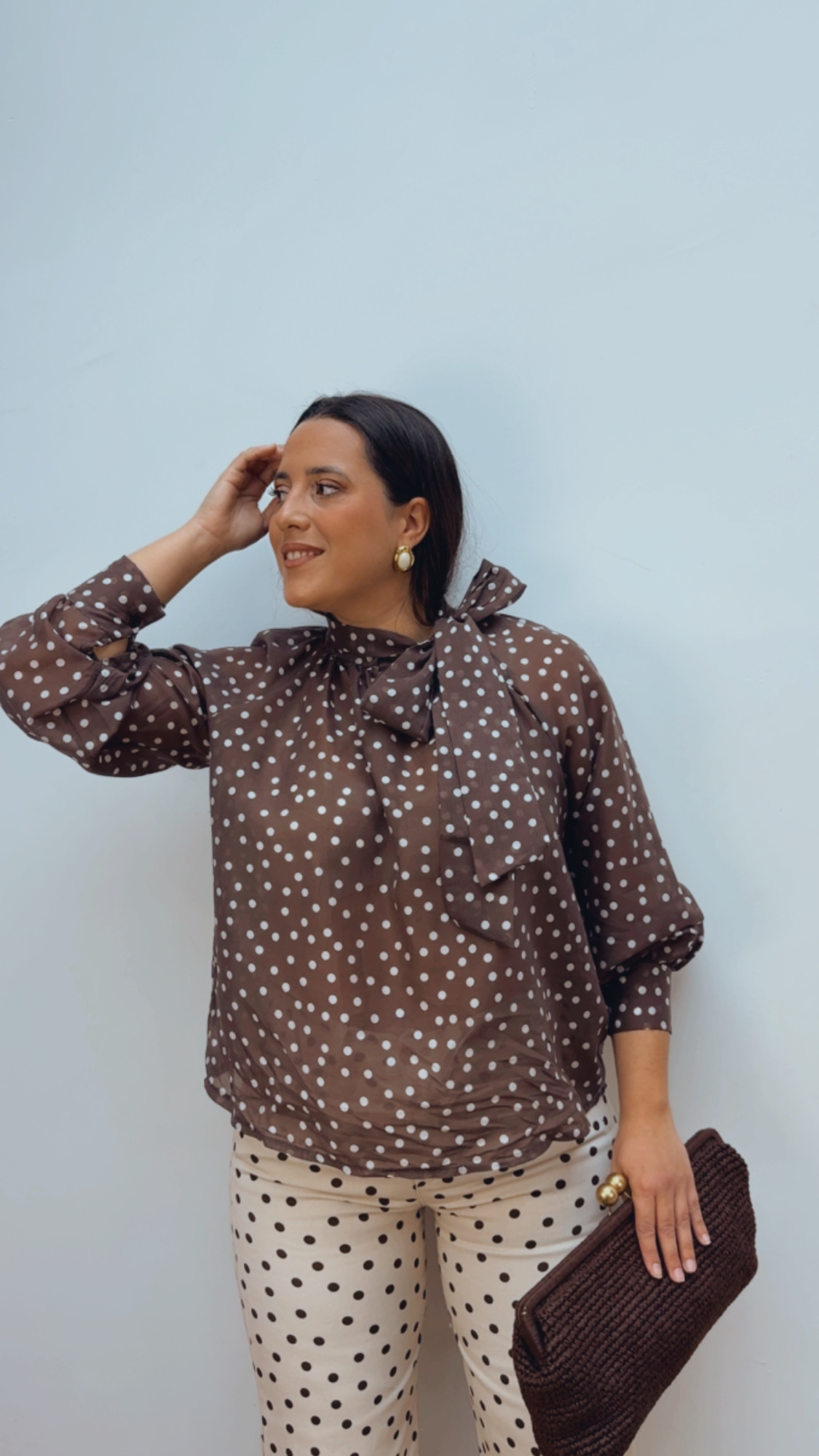 Blusa Lunares Lazada Chocolate