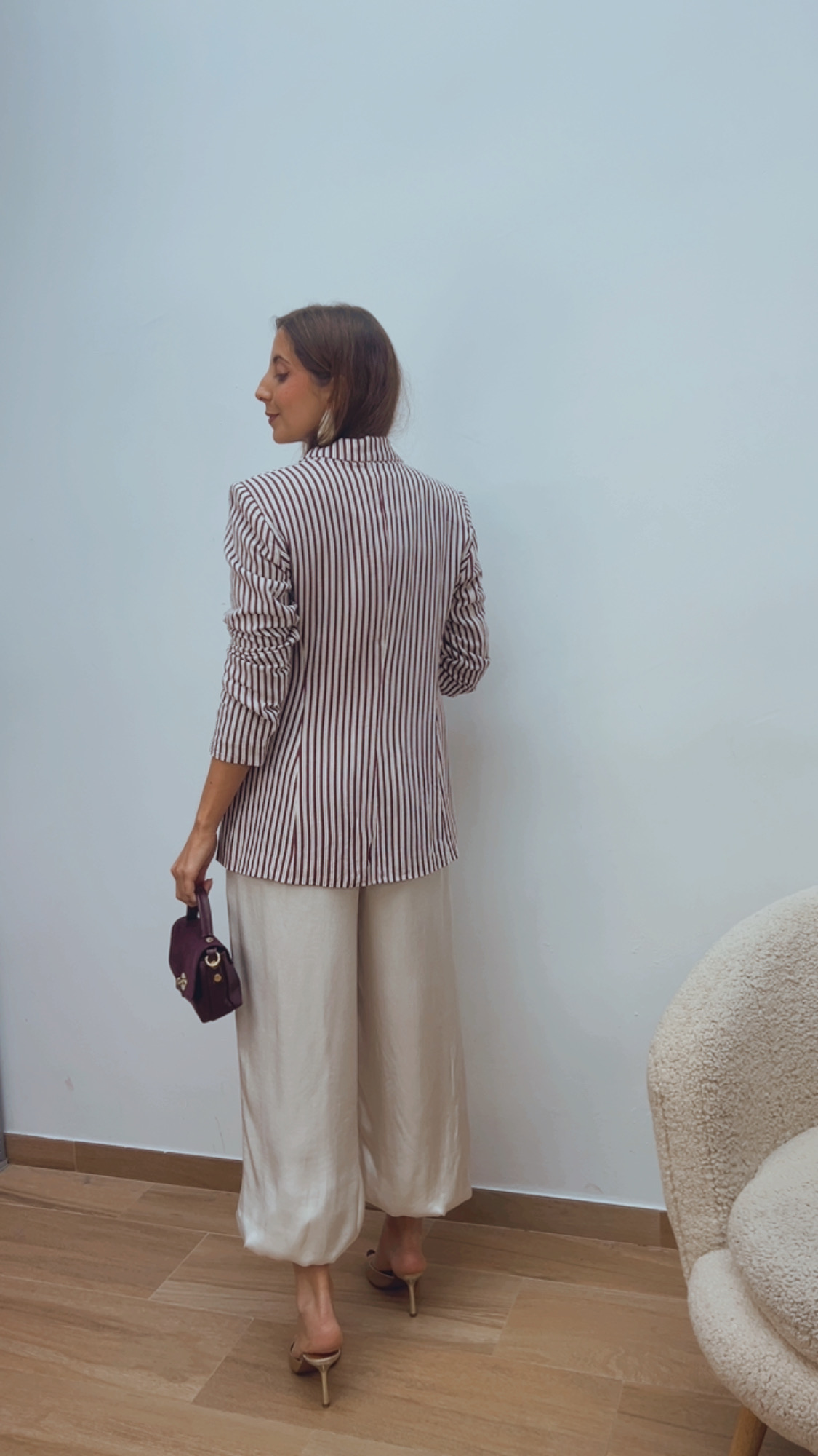 Pantalón Bombacho Beige