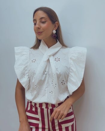 Blusa Cruzada Troquelada