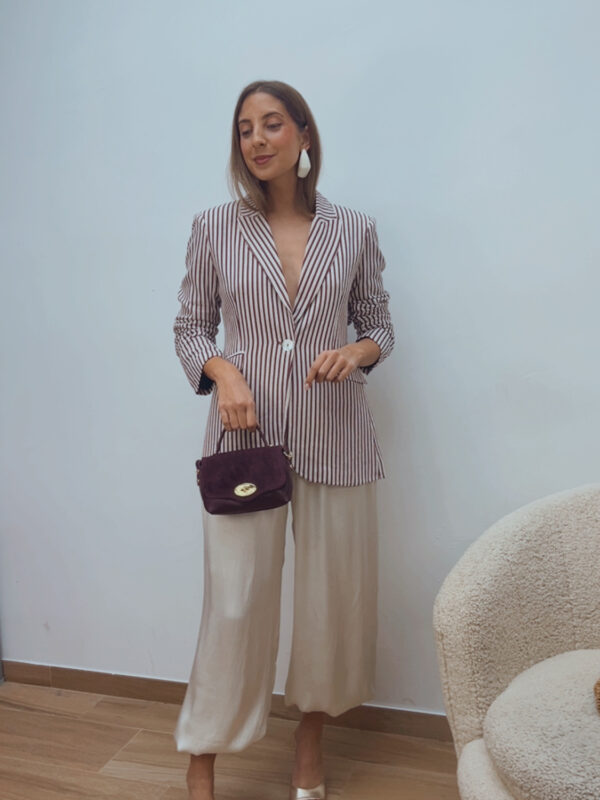 Pantalón Bombacho Beige