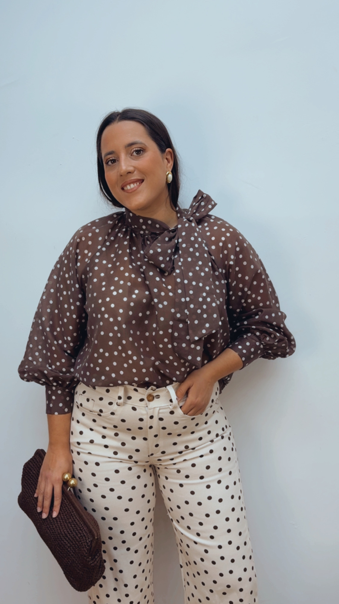 Blusa Lunares Lazada Chocolate