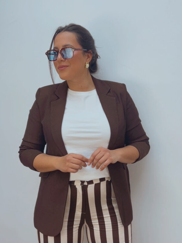 Blazer Entallada Chocolate