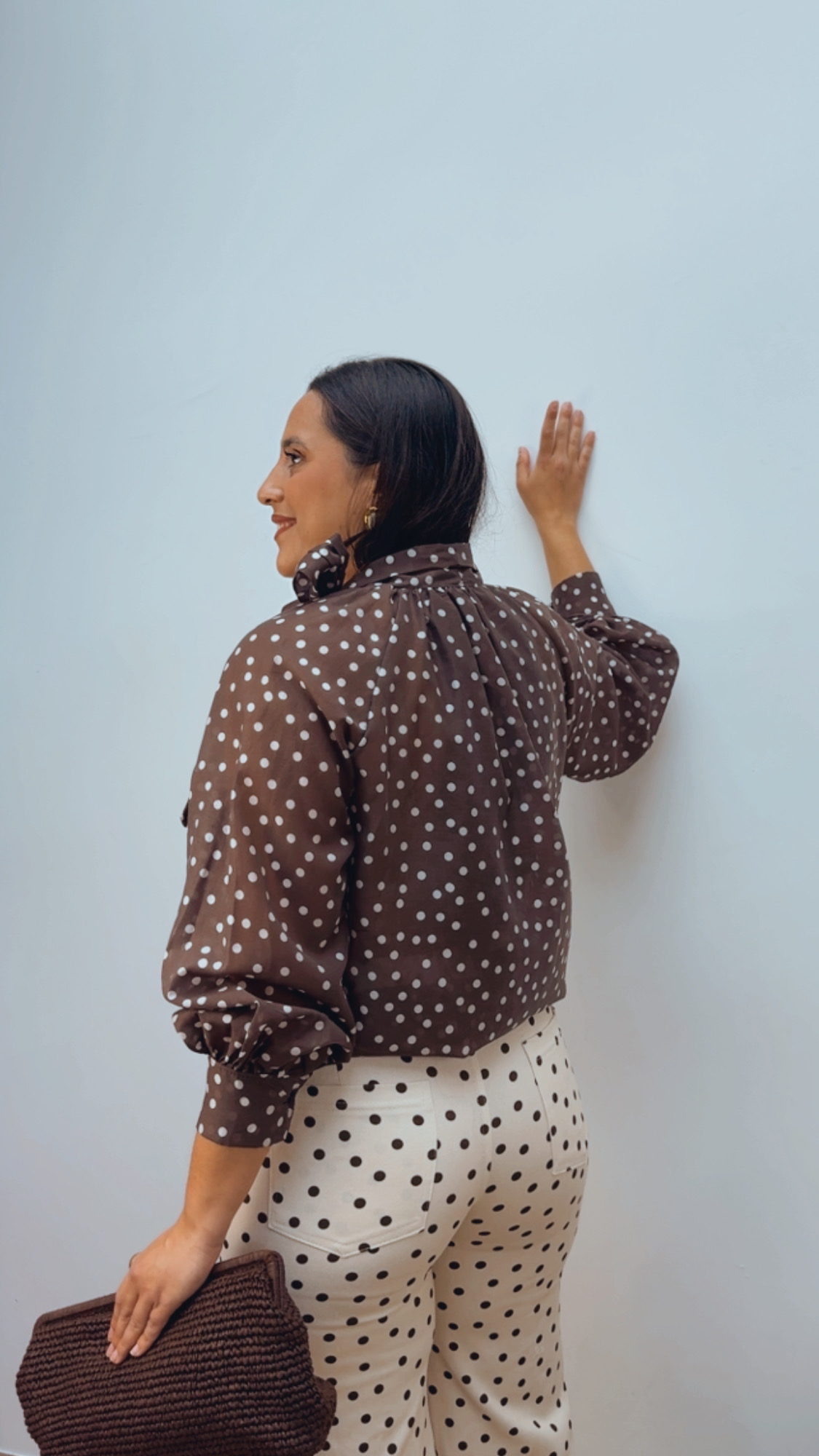 Blusa Lunares Lazada Chocolate