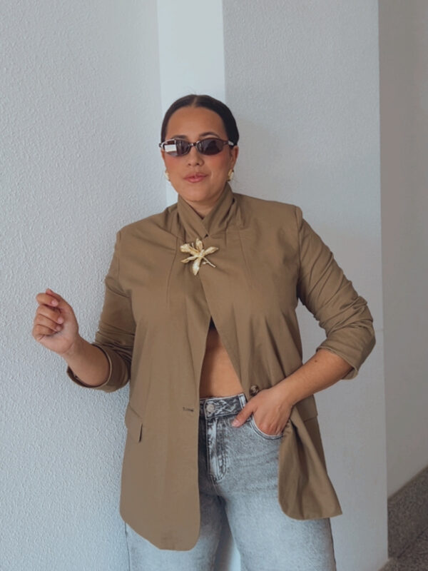 Blazer Topo Manga Larga