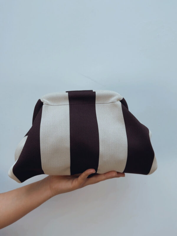 Bolso Rayas Choco & Crudo