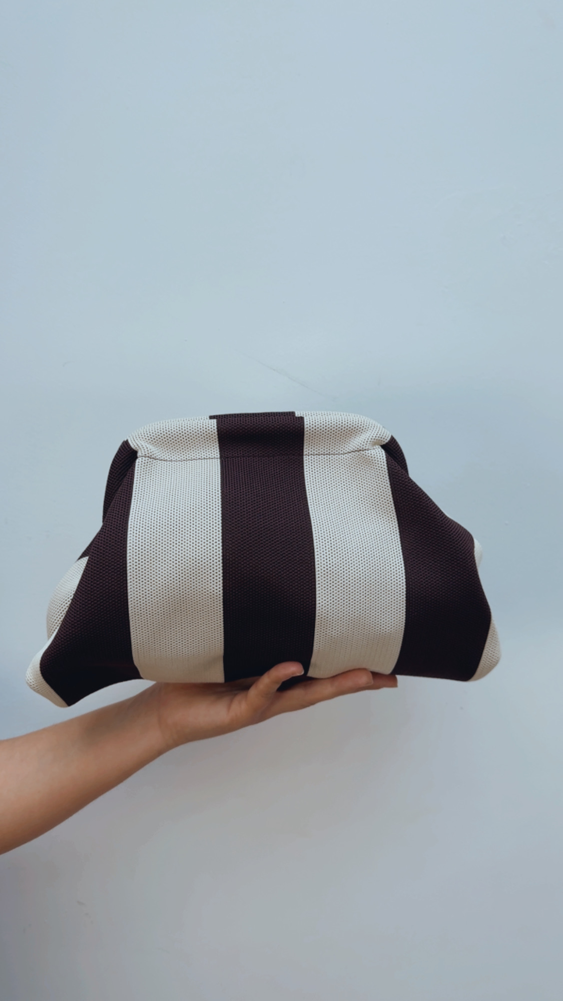 Bolso Rayas Choco & Crudo
