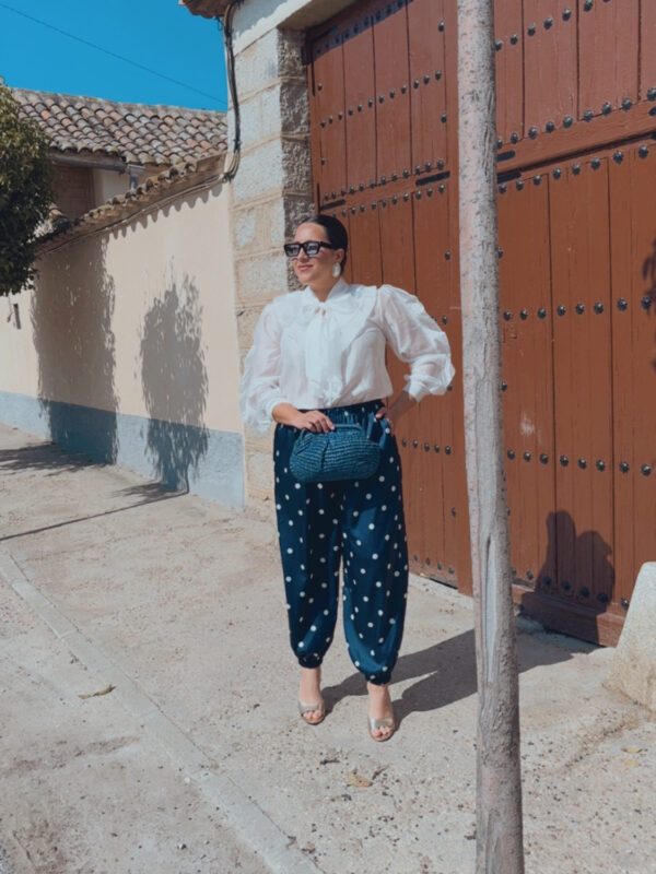 Pantalón Bombacho Marino Lunar