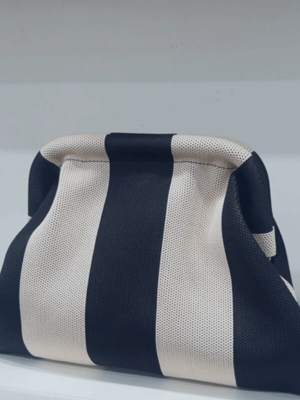 Bolso Rayas Negro & Crudo
