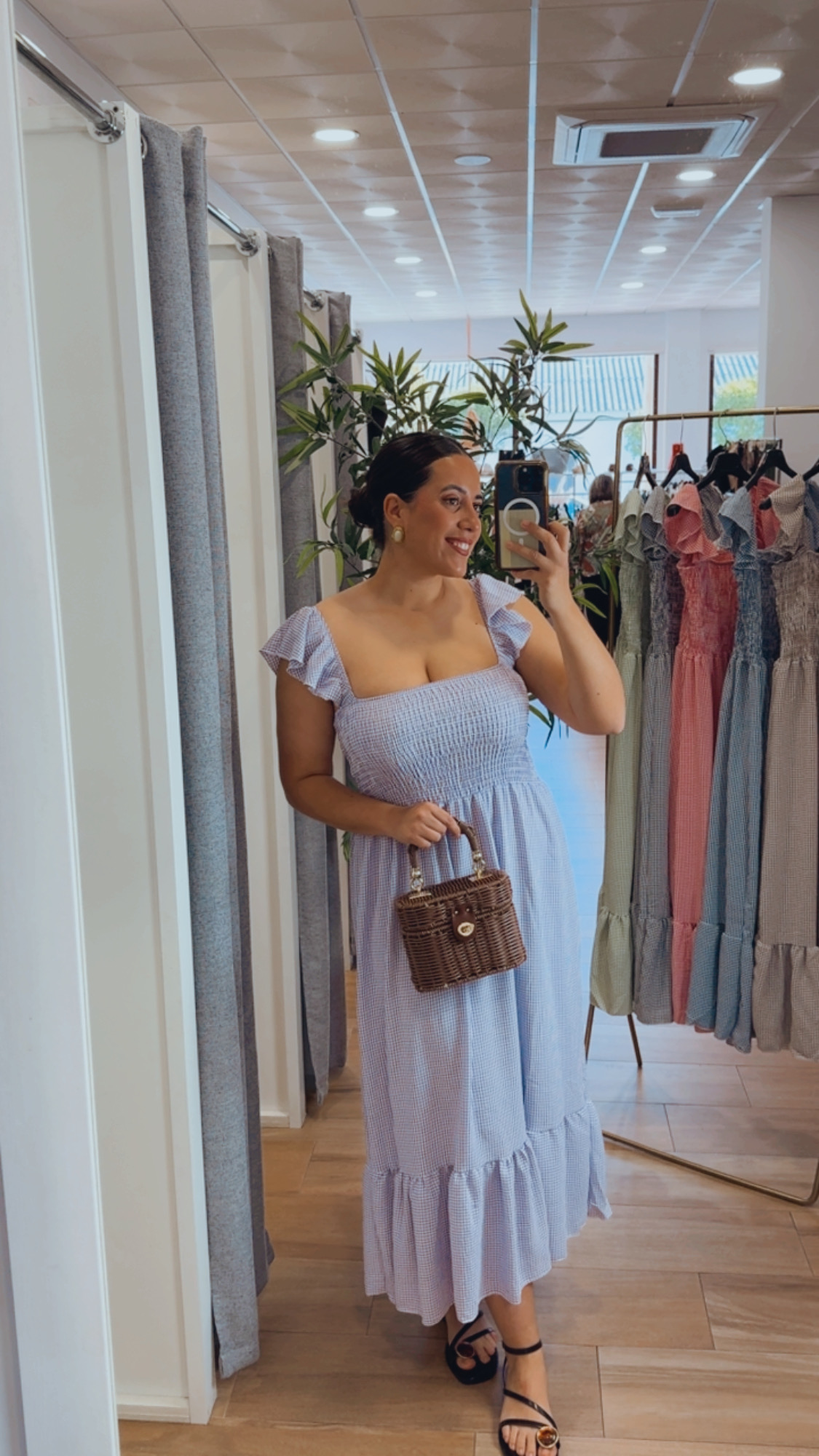 Vestido Vichy Lila