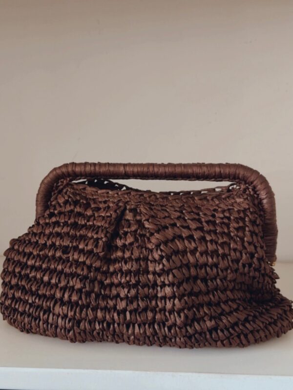 Bolso Rafia Chocolate