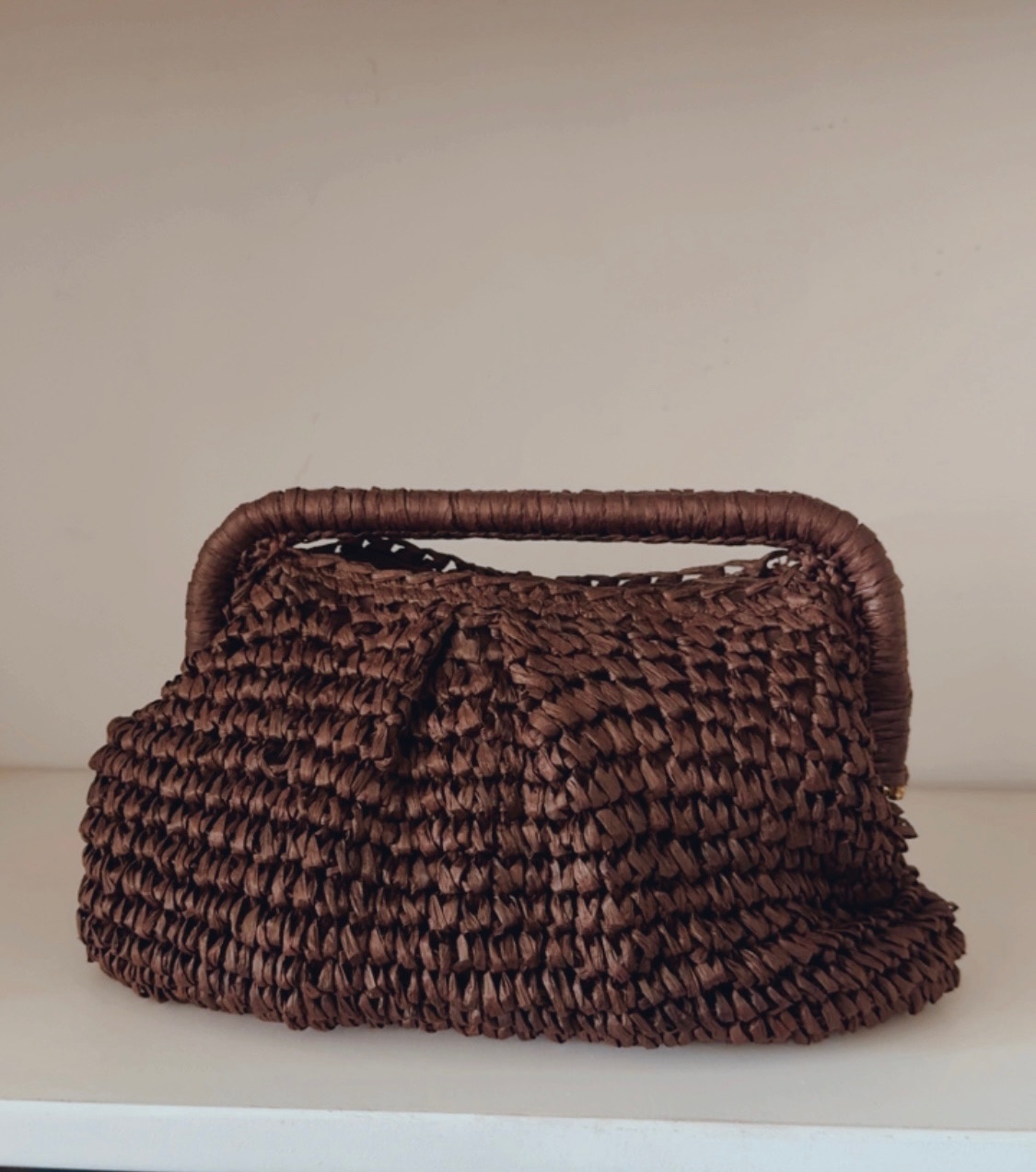 Bolso Rafia Chocolate