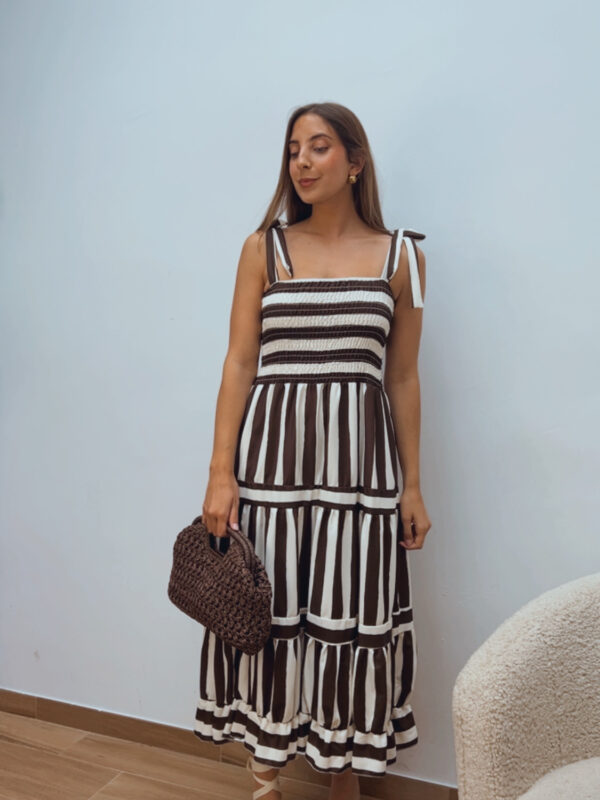 Vestido Raya Chocolate