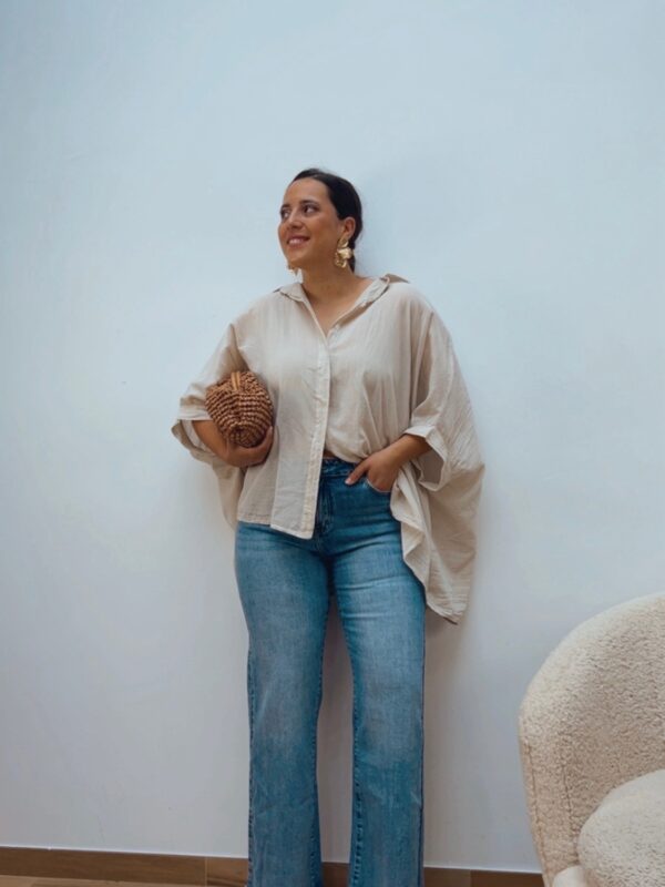 Maxi Blusa Beige