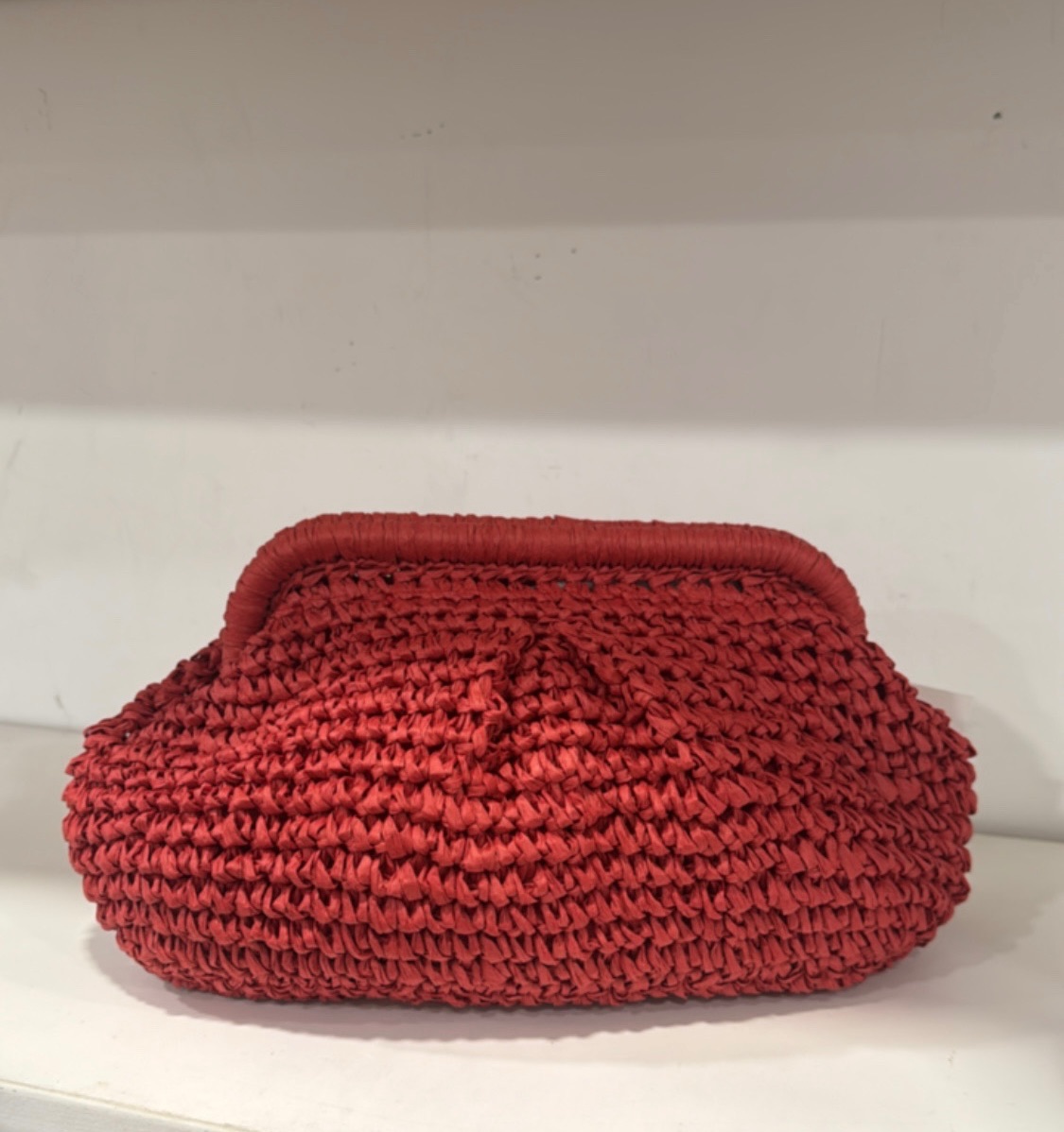 Bolso Rafia Rojo